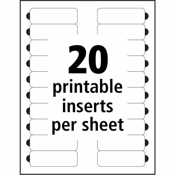The Mighty Badge The Mighty Badge Printable Insert Sheets, 100 Clear Inserts, Inkjet