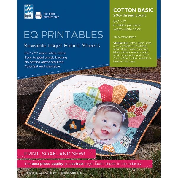 Inkjet Printable Fabric Sheets 8 5 X11 6 Pkg