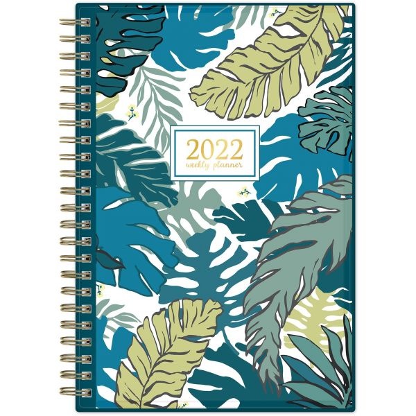 Blue Sky Grenada Create-Your-Own Cover Weekly/Monthly Planner, Floral Artwork, 8 X 5, Green/Blue/Teal Cover, 12-Month (Jan-Dec): 2023, 2023 Calendar