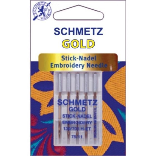 Schmetz Gold Embroidery Machine Needles