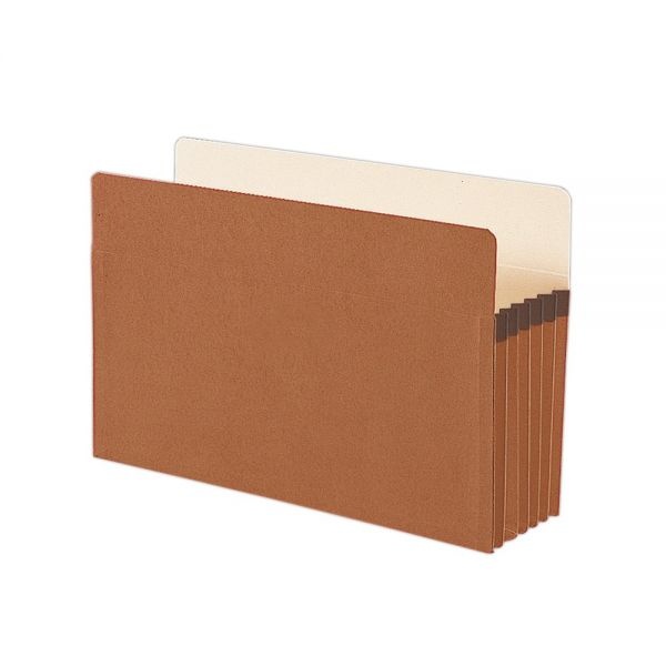 Smead Expanding File Pockets, 5 1/4" Expansion, 9 1/2" X 14 3/4", 30% Recycled, Redrope