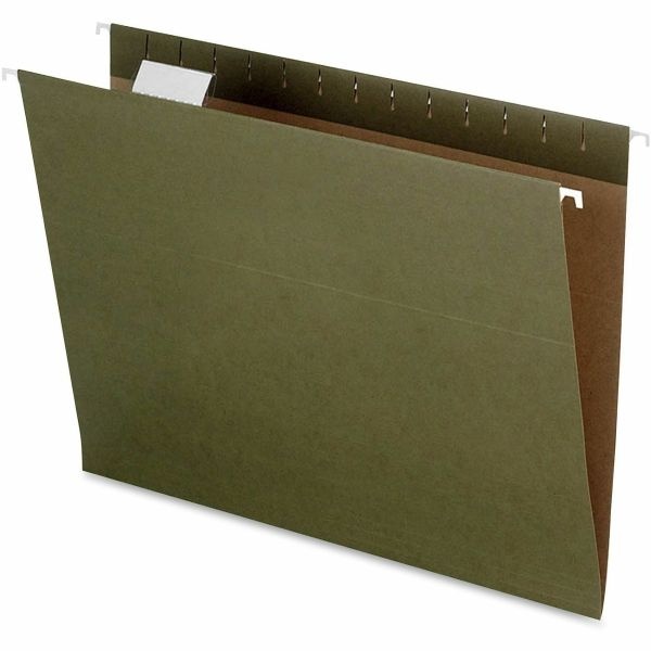 Pendaflex Earthwise Hanging File Folders, Letter Size, 100% Recycled, Green, Pack Of 25 Folders