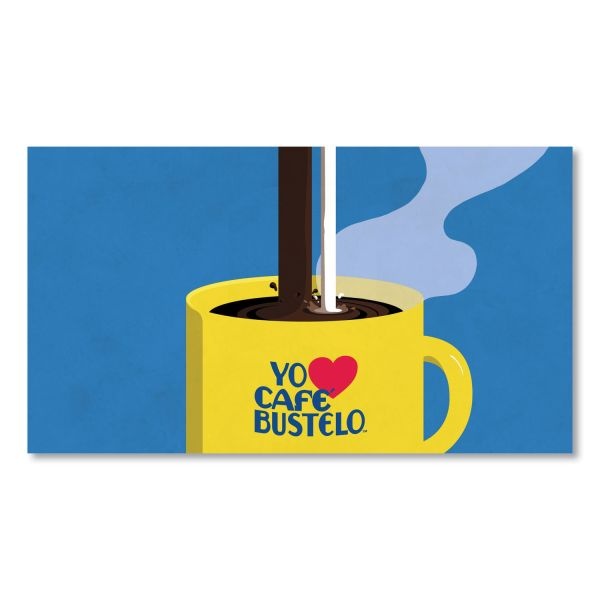 Café Bustelo Coffee, Espresso, Dark Roast, Fraction Pack Makes 6 Cups, 30 Packs/Carton