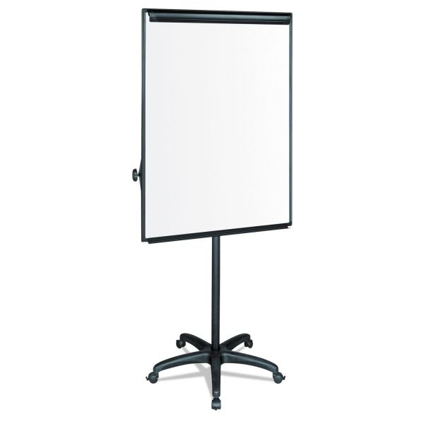Mastervision Easy Clean Mobile Non-Magnetic Dry-Erase Whiteboard Easel, 32" X 41", Aluminum Frame With Silver Finish