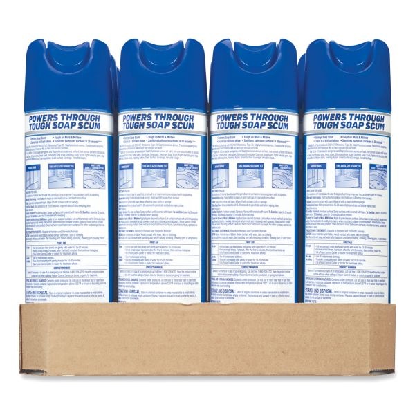 Lysol Brand Power Foam Bathroom Cleaner, 24 Oz Aerosol Spray, 12/Carton