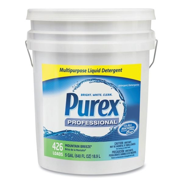 Purex Liquid Laundry Detergent, Mountain Breeze, 5 Gal. Pail