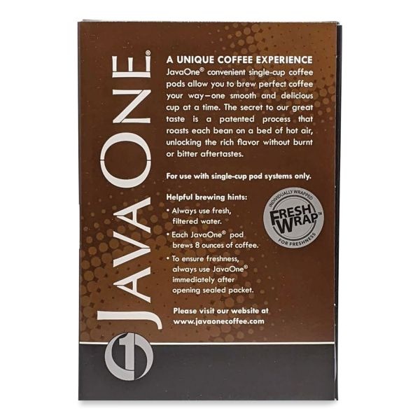 Java One Coffee Pods, French Roast, Dark Roast, 14 Pods