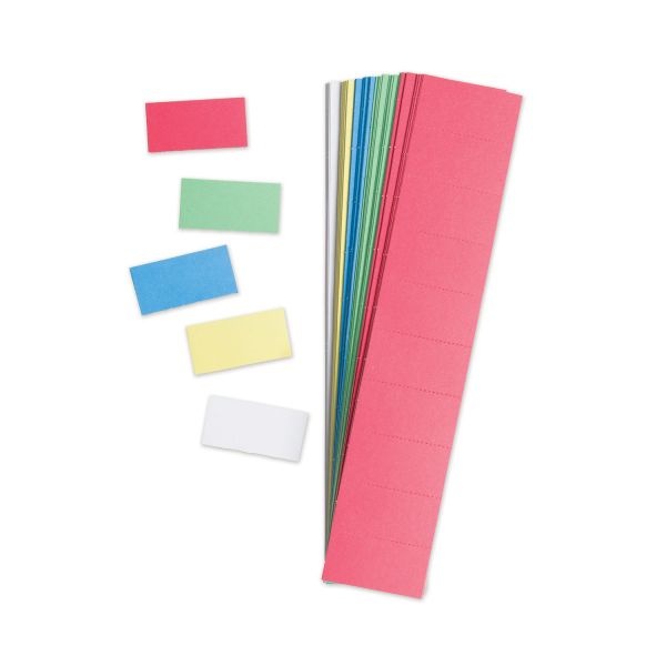 U Brands Data Card Replacement, 2 X 1, Assorted Colors, 1,000/Pack