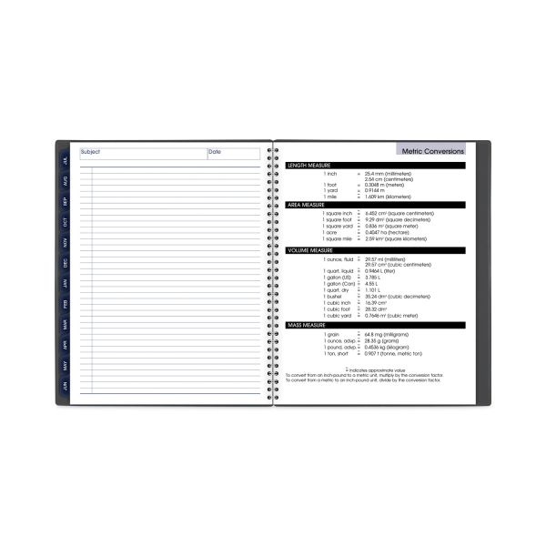 At-A-Glance Dayminder Academic Monthly Desktop Planner, Twin-Wire Binding, 11 X 8.5, Charcoal Cover, 12-Month (July To June): 2023-2024