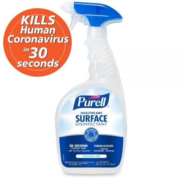 Purell Healthcare Surface Disinfectant Spray, 32 Oz, Case Of 6 Bottles