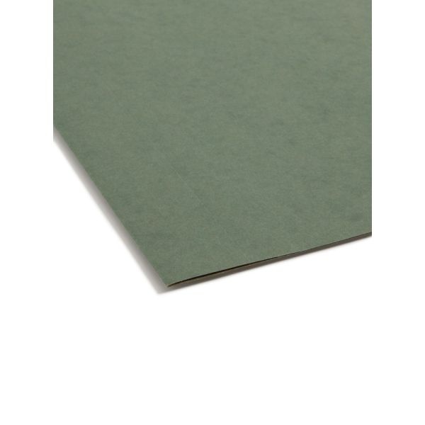 Smead Premium Box-Bottom Hanging File Folders, 3" Expansion, Legal Size, Standard Green, Box Of 25 Folders