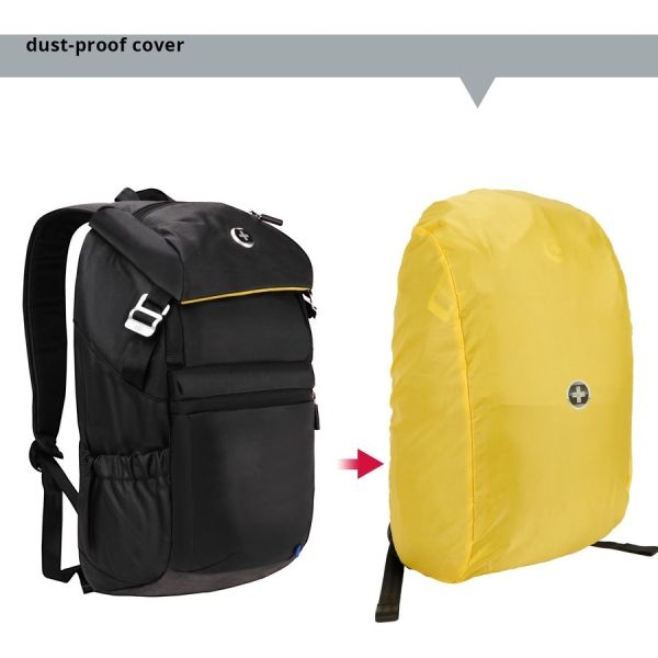 Swissdigital Design Soundbyte Sd-03B Carrying Case (Backpack) For 13.5" To 14" Ipad Notebook, Macbook Pro - Black