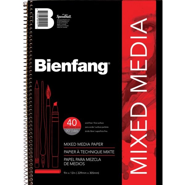 Bienfang Mixed Media Paper Pad 9"X12"