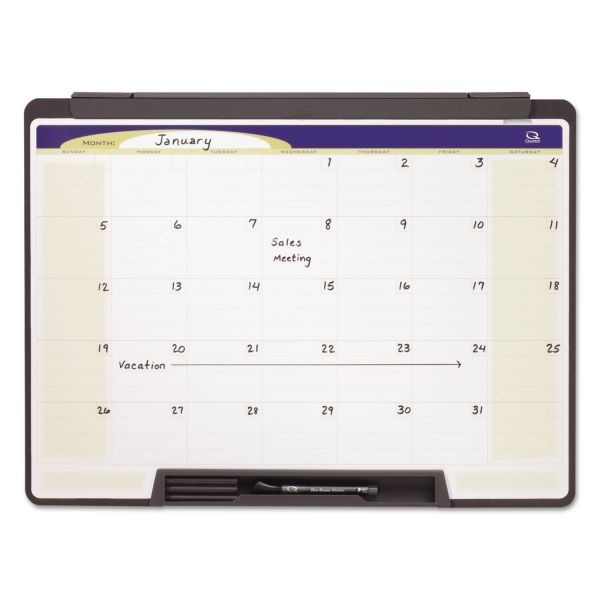 Quartet Motion Portable Monthly Calendar, Dry Erase, 24 X 18, Undated