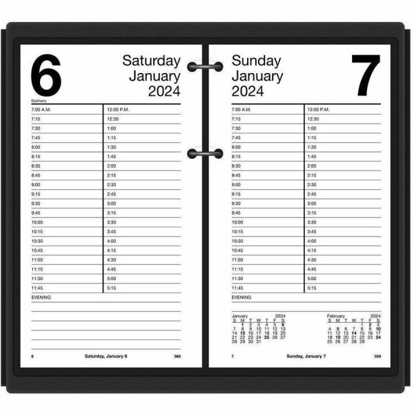 At-A-Glance Large Desk Calendar Refill, 4.5 X 8, White Sheets, 12-Month (Jan To Dec): 2024