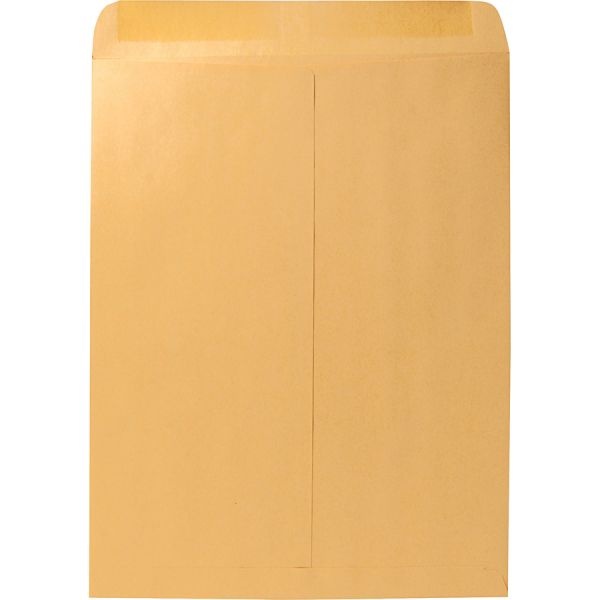 Quality Park Kraft Catalog Envelopes - Catalog - #15 1/2 - 12" Width X 15 1/2" Length - 28 Lb - Gummed - Kraft - 100 / Box - Kraft