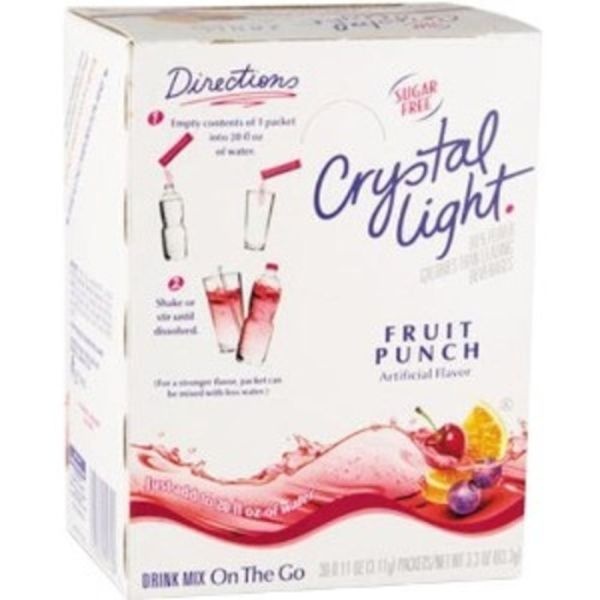 Crystal Light On The Go Mix Sticks, Fruit Punch, Box Of 30 Packets