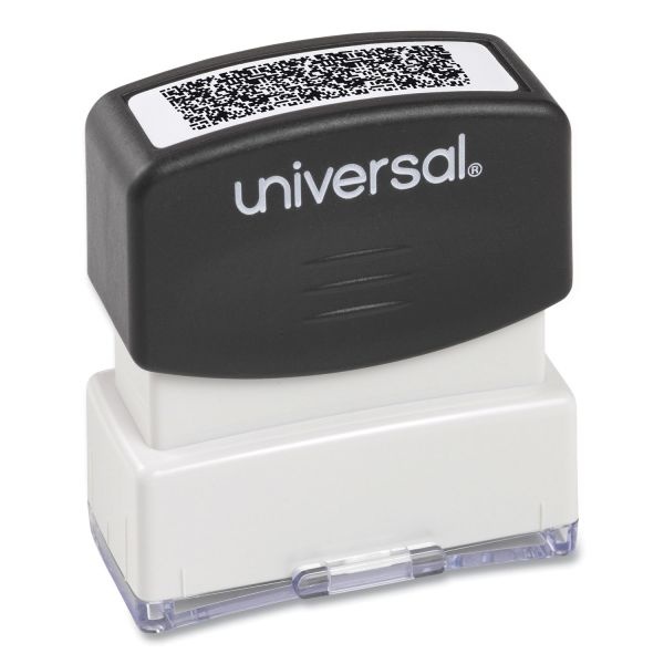 Universal Security Stamp, Obscures Area 1.69 X 0.56, Black