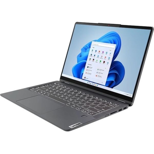 Lenovo Ideapad Flex 5 14Iau7 82R7003wus 14" Touchscreen Convertible 2 In 1 Notebook - Wuxga - 1920 X 1200 - Intel Core I3 12Th Gen I3-1215U Hexa-Core (6 Core) 1.20 Ghz - 8 Gb Total Ram - 8 Gb On-Board Memory - 256 Gb Ssd - Storm Gray