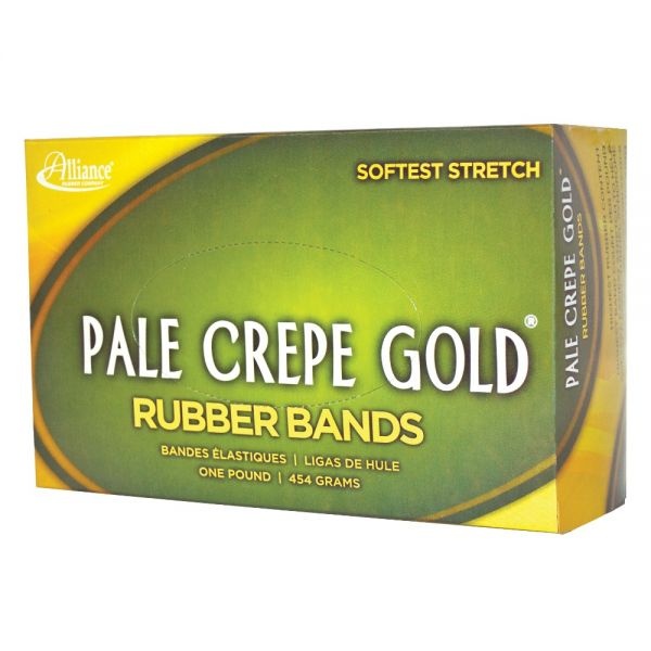 Pale Crepe Gold #18 Rubber Bands