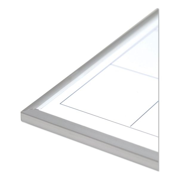 U Brands Magnetic Dry Erase Calendar Board, 20 X 16 Inches, Silver Aluminum Frame
