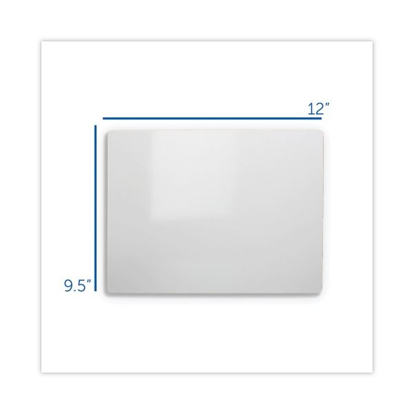 Flipside Dry Erase Board, 12 X 9.5, White Surface, 12/Pack