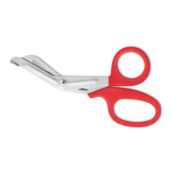 Acme United Stainless Steel Office Snips, 7", Red/Stainless Steel