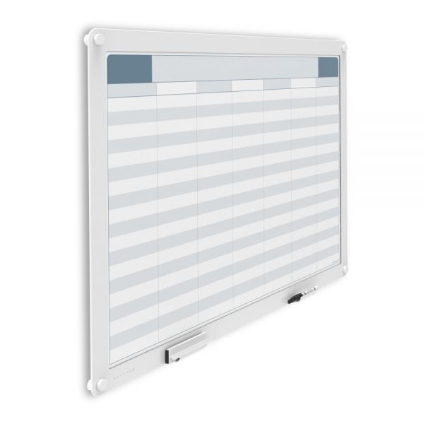 Workpro Custom Print Glass Unframed DryErase Presentation Whiteboard, 36 1/2" X 24