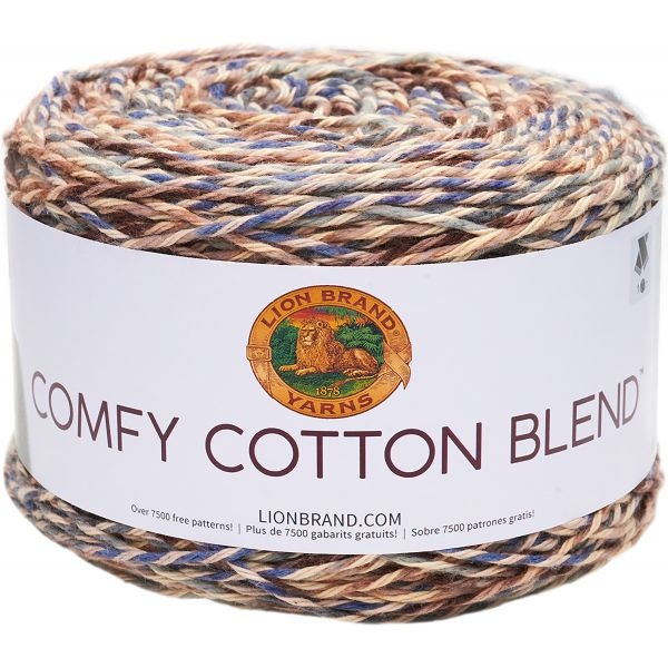 Lion Brand Comfy Cotton Blend Yarn - Driftwood
