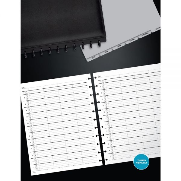 Tul Discbound Daily Appointment Refill Pages, 4-Person Group Appointments, Letter Size, Undated, 50 Sheets
