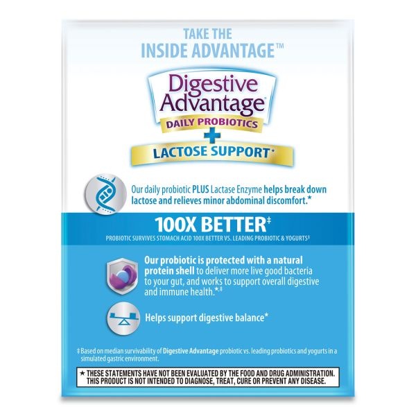 Digestive Advantage Probiotic Lactose Defense Capsule, 32 Count