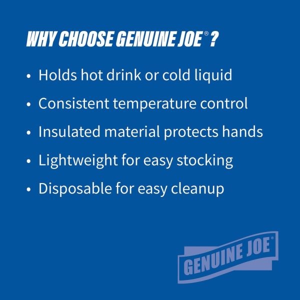Genuine Joe 16 Oz Hot/Cold Foam Cups