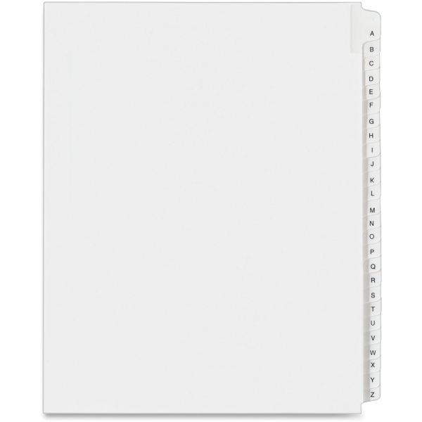 Avery Allstate-Style Collated Legal Exhibit Dividers, 8 1/2" X 11", White Dividers/White Tabs, A–Z, Pack Of 26 Tabs