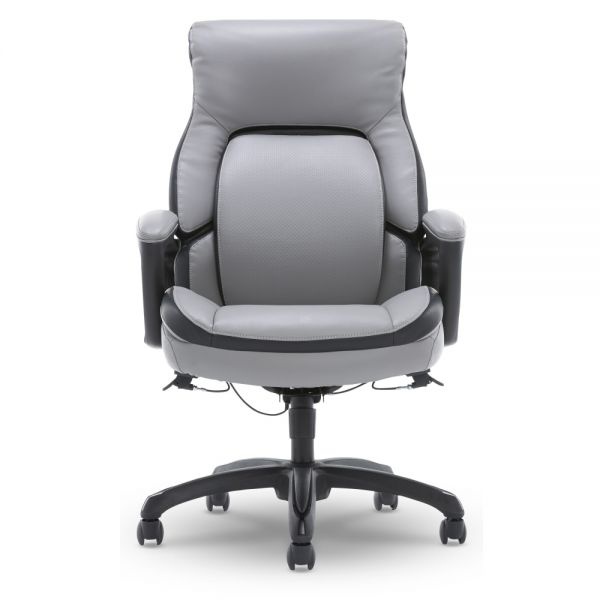 Shaquille O'neal Amphion Ergonomic Bonded Leather HighBack Executive Chair, Gray