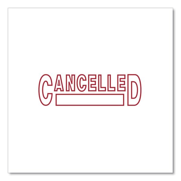 Universal Message Stamp, Cancelled, Pre-Inked One-Color, Red