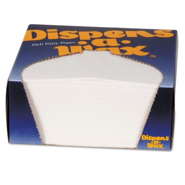 Dixie Dispens-A-Wax Waxed Deli Patty Paper, 4.75 X 5, White, 1,000/Box