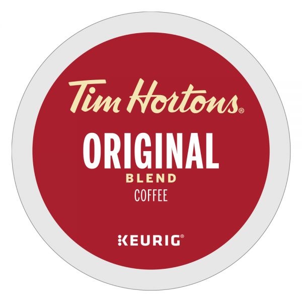 Tim Hortons Single-Serve Coffee K-Cup, Original, Carton Of 24