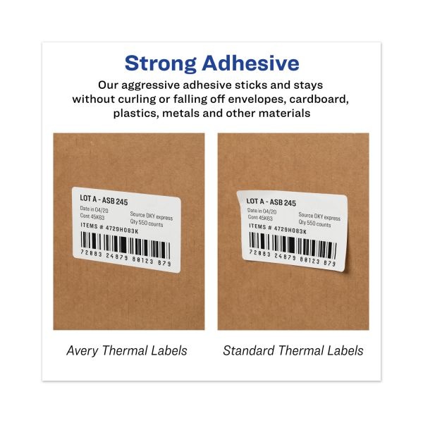 Avery Multipurpose Thermal Labels, 4 X 6, White, 220/Roll