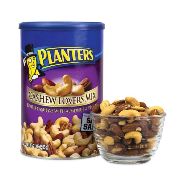 Planters Cashew Lovers Mix, 21 Oz Can
