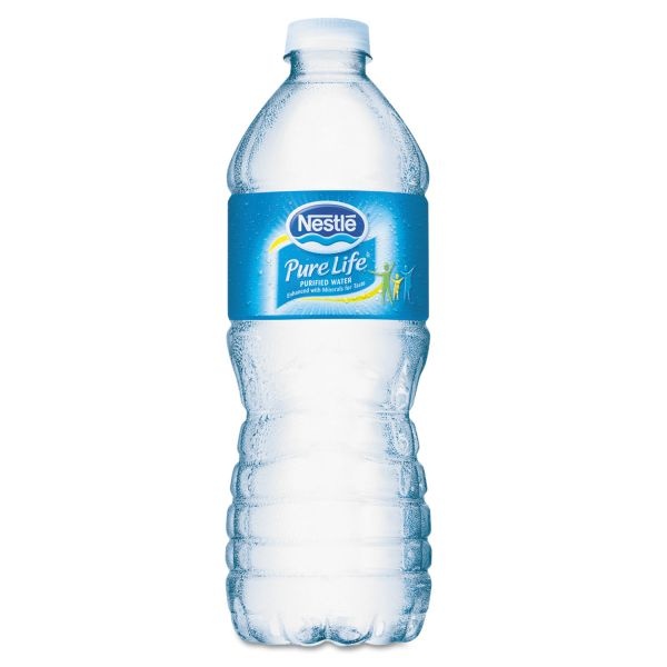 Nestle Pure Life Purified Bottled Water, 0.5 Liter, 35 Bottles Per Case