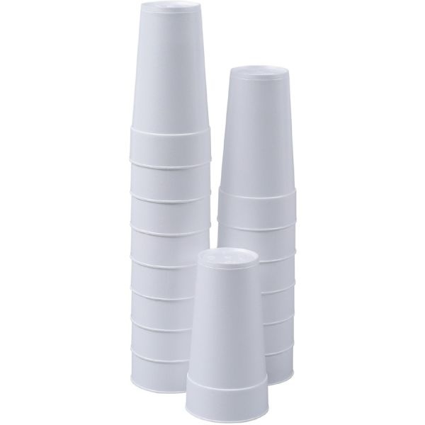 Genuine Joe 24 Oz Foam Cups - 300 / Carton - White - Styrofoam - Hot Drink, Cold Drink