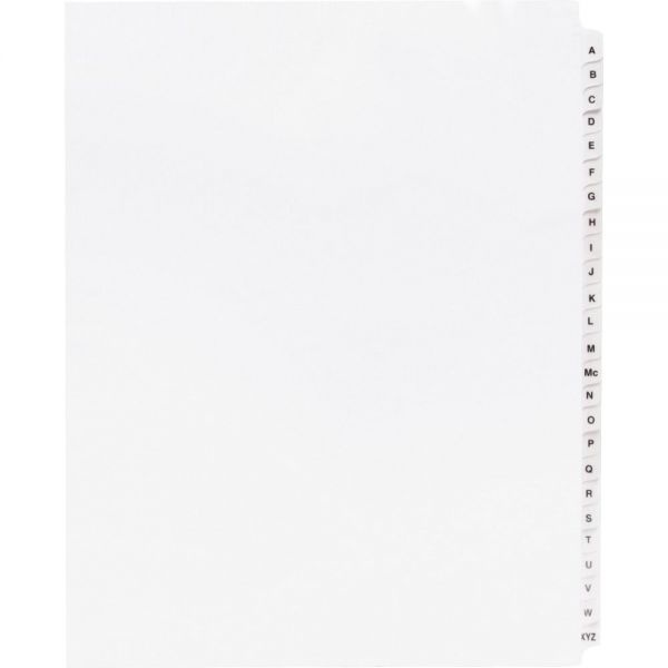 Sparco A-Z Quick Index Dividers With Contents Page, A-Z, White