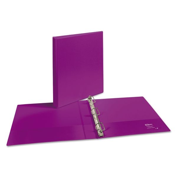Avery Durable 3-Ring View Binder, 1" Capacity, Slant Ring, Purple