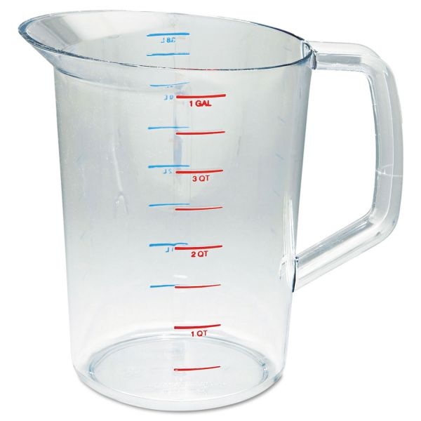 Rubbermaid Commercial Bouncer Measuring Cup, 4Qt, Clear