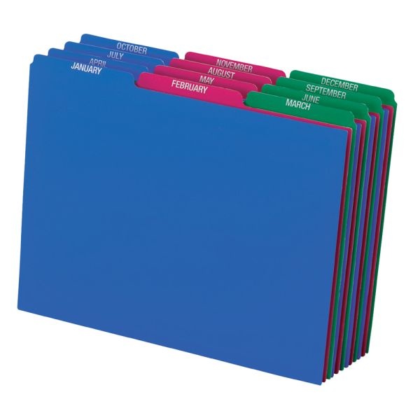 New Index Card Dividers Oxford Durable Poly A-Z Guides Colored 5x8