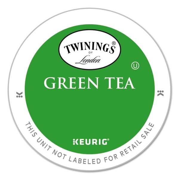 Twinings Tea K-Cups, Green Tea, 0.11 Oz K-Cups, 24/Box