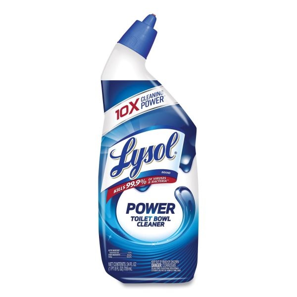 Lysol Brand Disinfectant Toilet Bowl Cleaner, Wintergreen, 24Oz Bottle, 9/Carton