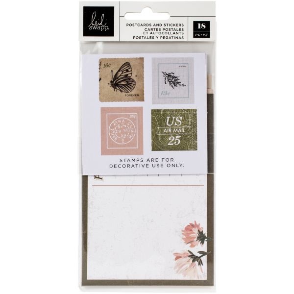 Heidi Swapp Storyline Chapters Postcards & Stamps 18/Pkg