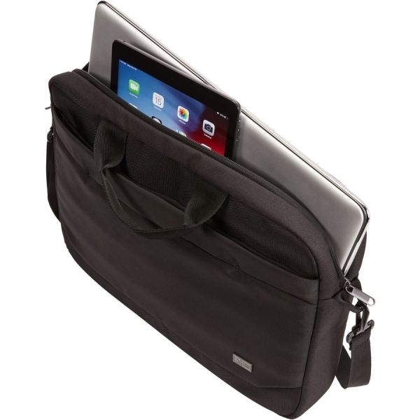 Case Logic Advantage Adva-116 Carrying Case (Attaché) For 10.1" To 15.6" Notebook, Tablet Pc, Pen, Electronic Device, Cord - Black
