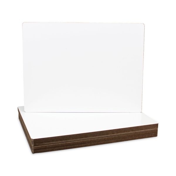 Flipside Dry Erase Board, 12 X 9, White Surface, 12/Pack